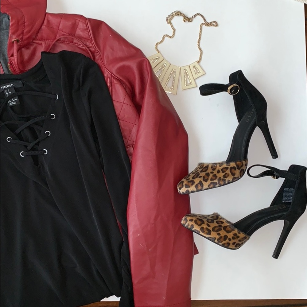 ❤️HP❤️ Memory foam HEELS (Cheetah print)